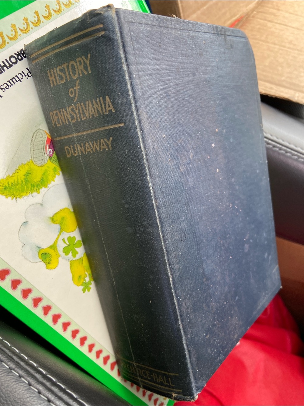 Vintage 1940s 40s USA American U.S. History of Pennsylvania book PA Black cloth